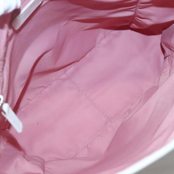 Christian Dior Trotter Canvas Tote Bag Pink Silver Auth - Picture 10 of 16